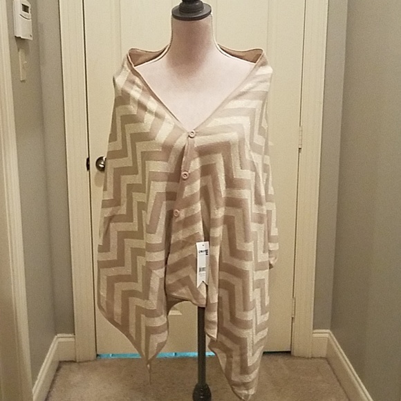 Cruise Club Tops - CardiShawl metallic